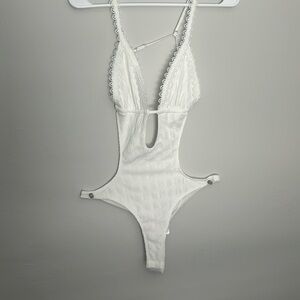 Edikted white lace bodysuit